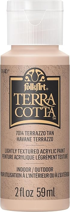 FolkArt, Terrazzo Sand 59 ml Assorted Acrylic 2 fl oz / 59ml Terra Cotta Paint For Easy To Apply ... | Amazon (US)