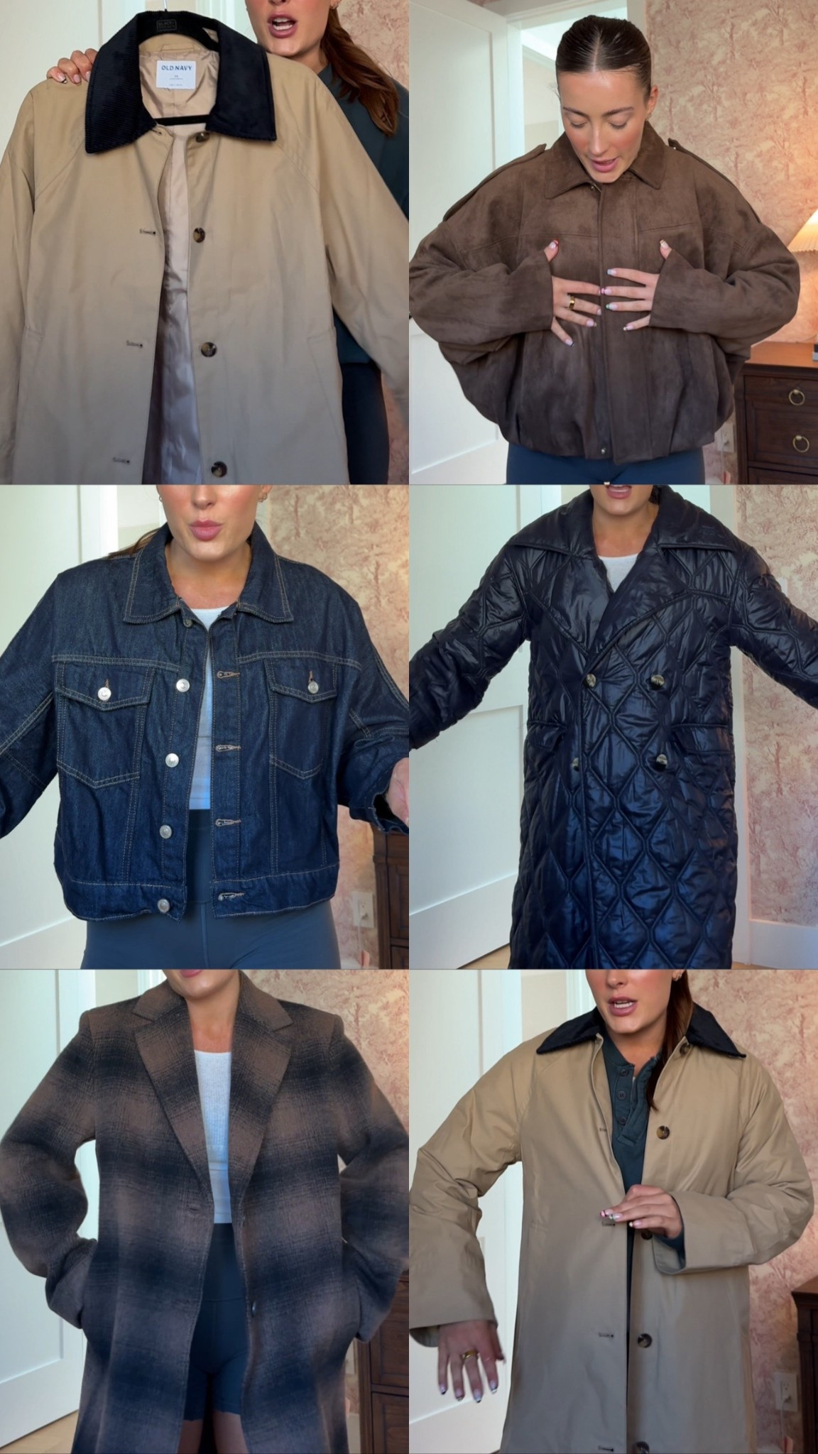 All of my coats are linked! 