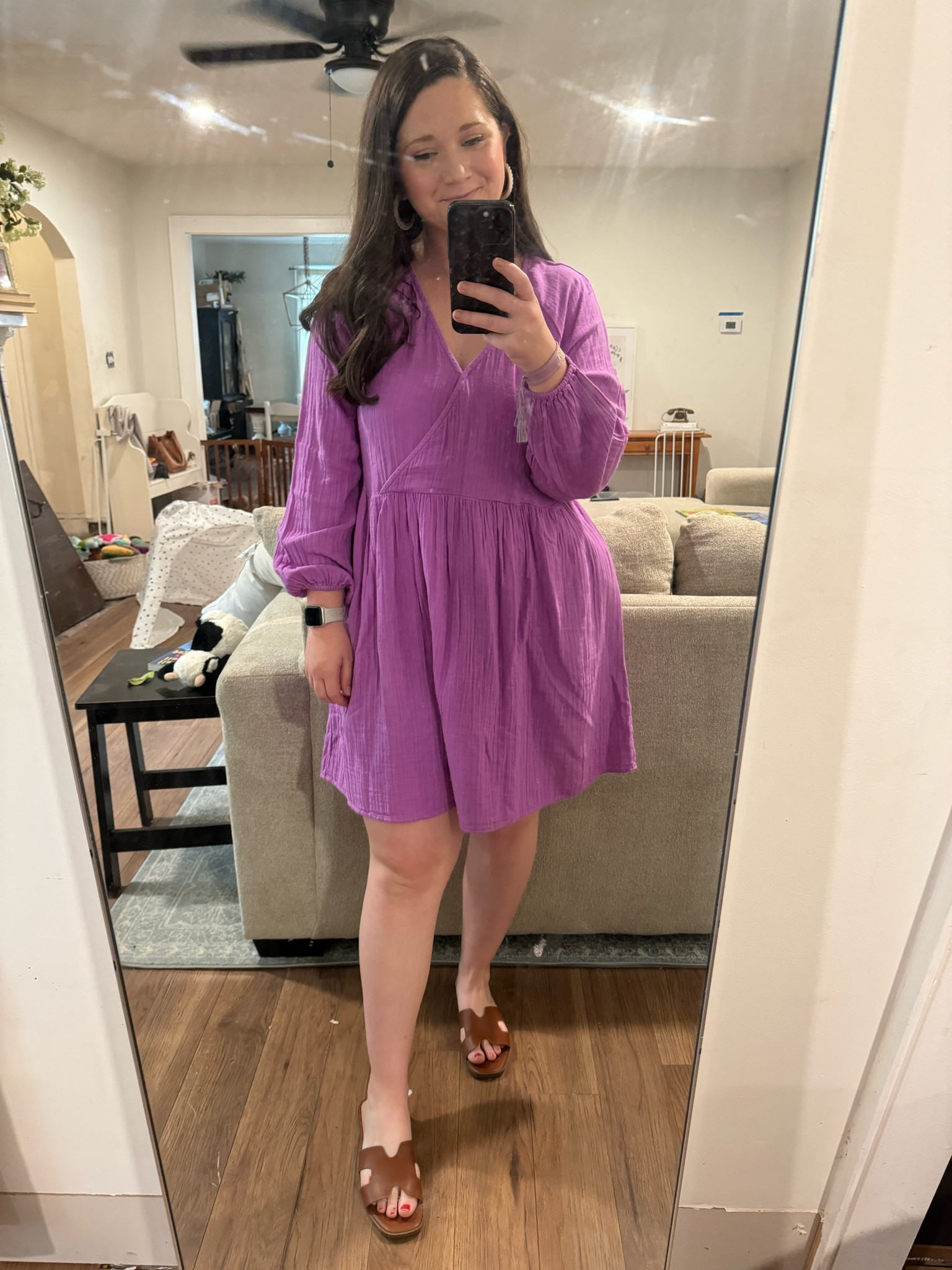 Church ootd. Spring dress. Spring outfit. Work wear. Work outfit. Breastfeeding friendly dress from Walmart 