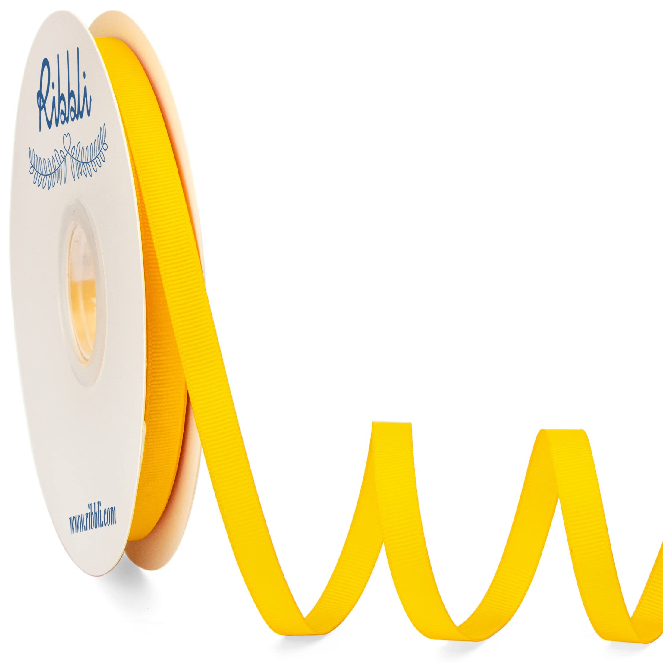 Ribbli Maize Yellow Grosgrain Ribbon, 3/8 inches x Continuous 50 Yards, Use for Bows DIY Hair Acc... | Amazon (US)