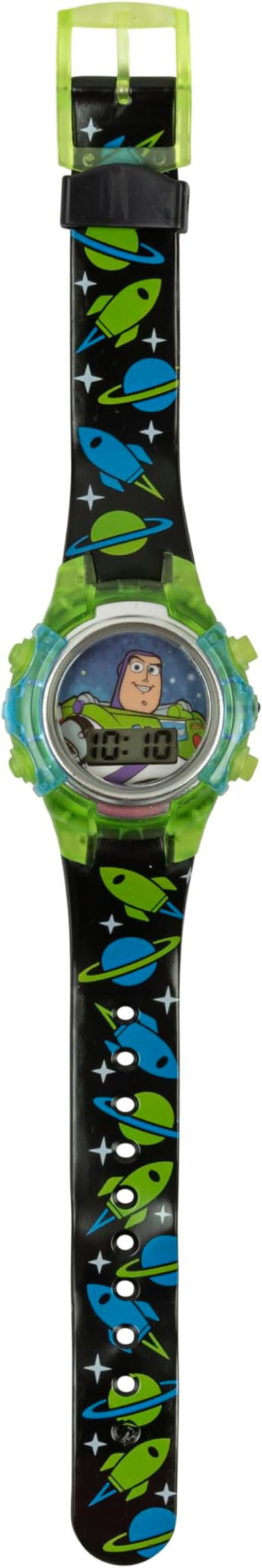 Disney Pixar Toy Story 4 Buzz Lightyear Kids Flashing LCD Watch with Colorful Light-Up Dial, Dura... | Amazon (US)
