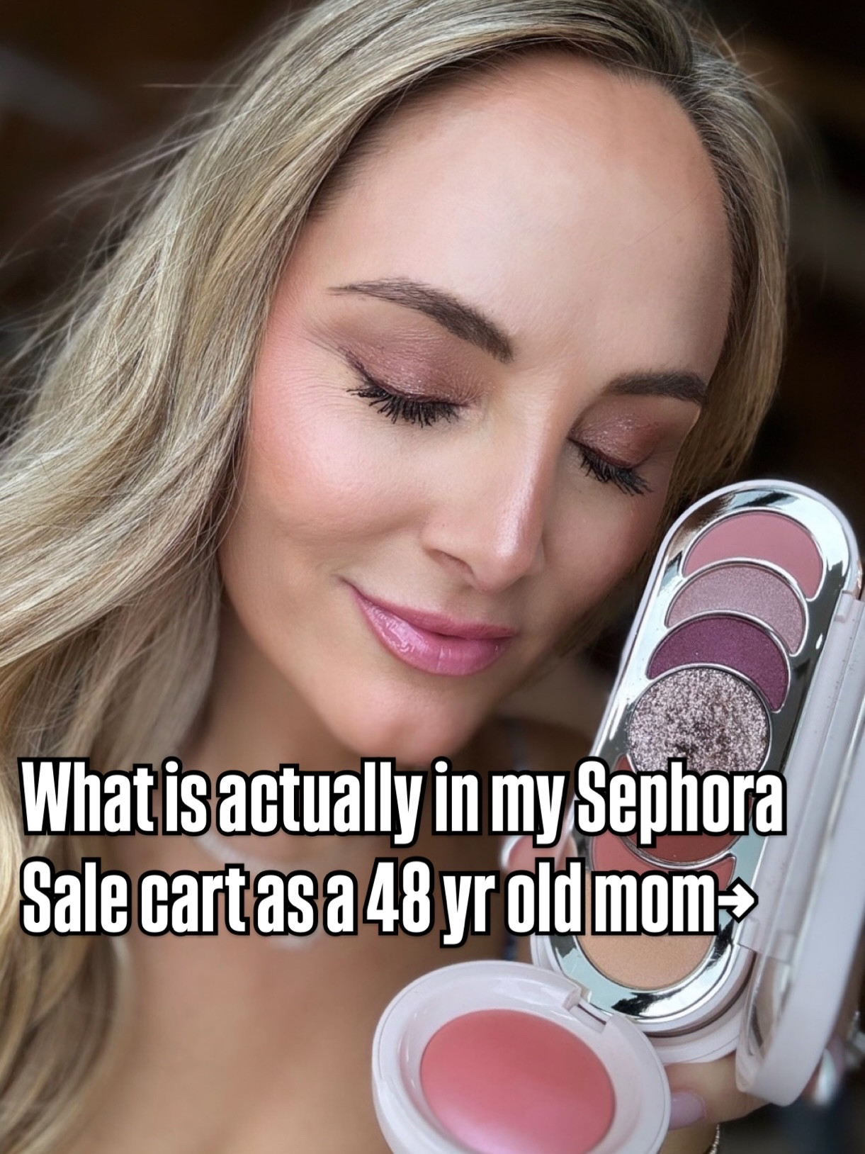 What’s in my Sephora cart as a 48-year-old mom of three. 💕💄Restocking my must-have beauty products for a natural glowy cloud skin makeup look.