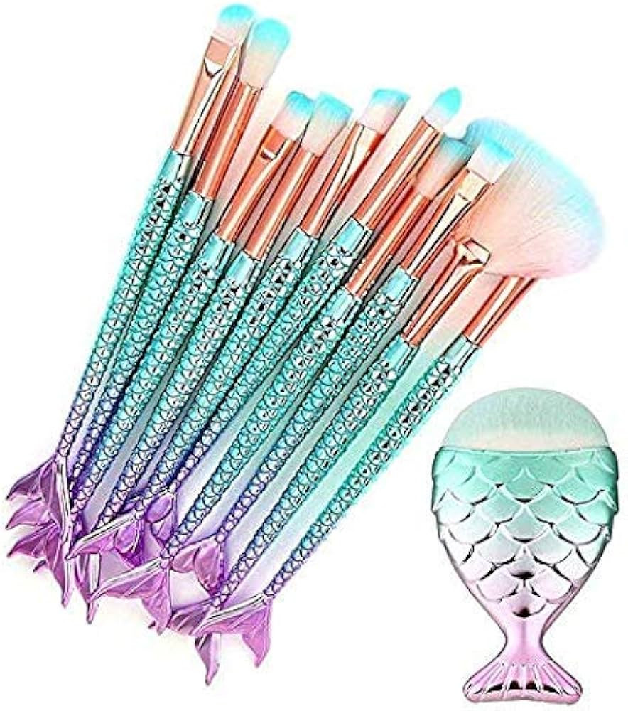 Funfunman Makeup Brushes 11PCS Make Up Foundation Eyebrow Eyeliner Blush Cosmetic Concealer Brush... | Amazon (US)