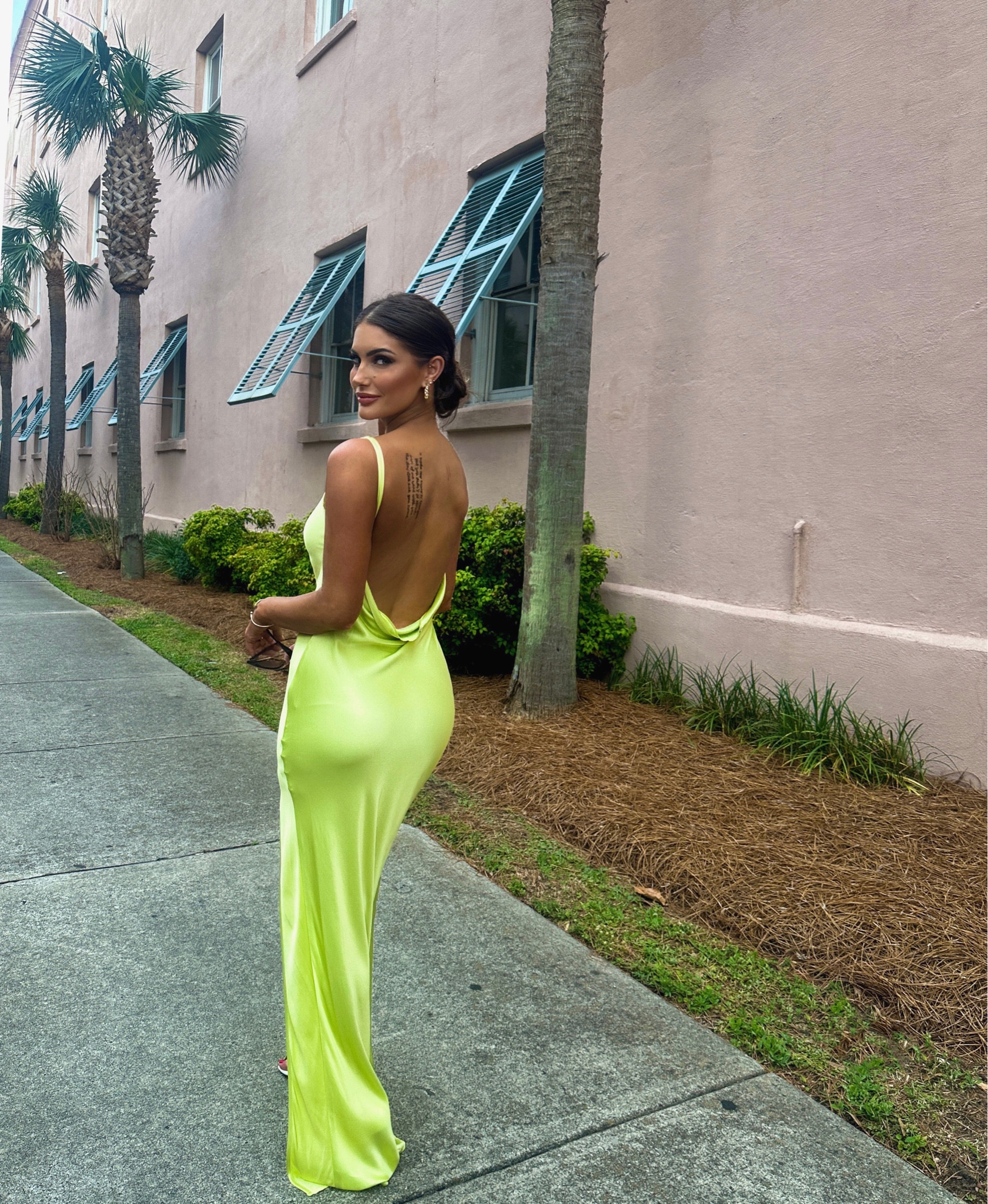 Bright summer wedding guest dress. Backless dress. Cocktail dress. Cocktail gown. Sexy maxi dress. Summer dress. Green cocktail dress. Pop of color. Summer wedding. Affordable dress.

#LTKwedding #LTKfit #LTKSeasonal