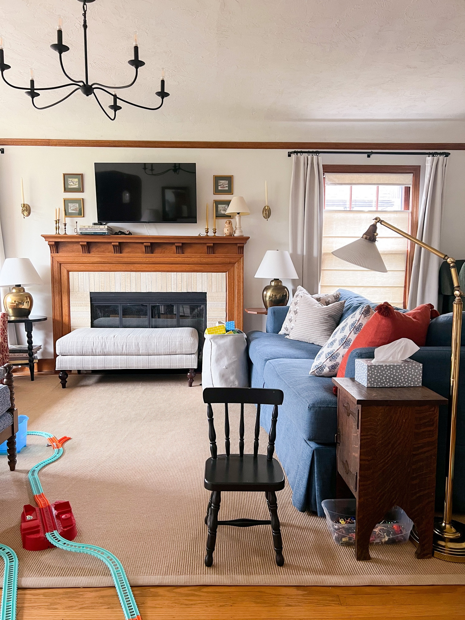 Grateful for a home that I love to look at even when all the kids stuff is added. It’s taken me a long time to get to that point with this living room, but when I walk through on a quiet work from home day, I just feel grateful.
Also, I’m headed to a conference in CA for work for a few days and I’m definitely feeling those pre-trip jitters I get since I am not used to switching up my routine! Worry about missing the kids and being go-go-go for three days in a row. I’m sure it will be fine but I get anxious. Anyone else? Any tips?

#LTKhome