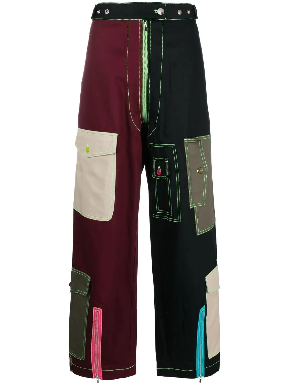 colour-block cargo trousers | Farfetch Global