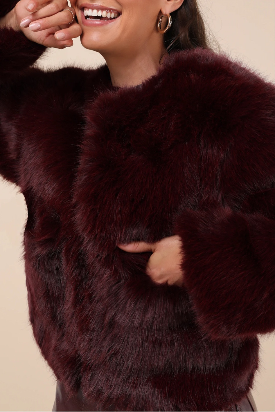 Reysha Burgundy Faux Fur Cropped Jacket

#LTKSeasonal #LTKGiftGuide #LTKHoliday
