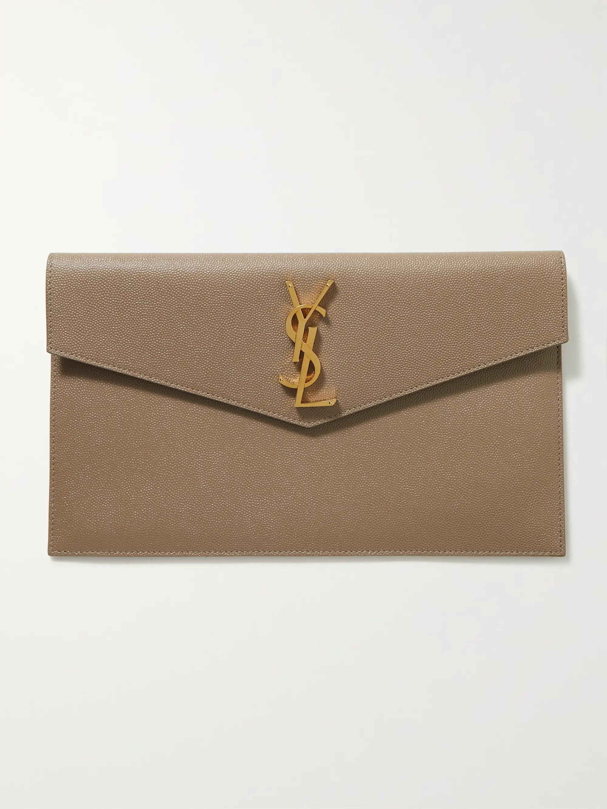 Uptown textured-leather pouch | NET-A-PORTER (UK & EU)