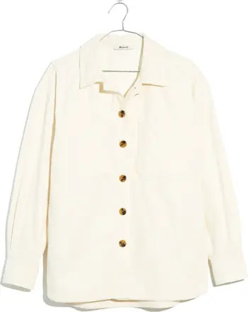 Madewell Corduroy Kentwood Oversize Shirt Jacket | Nordstrom | Nordstrom