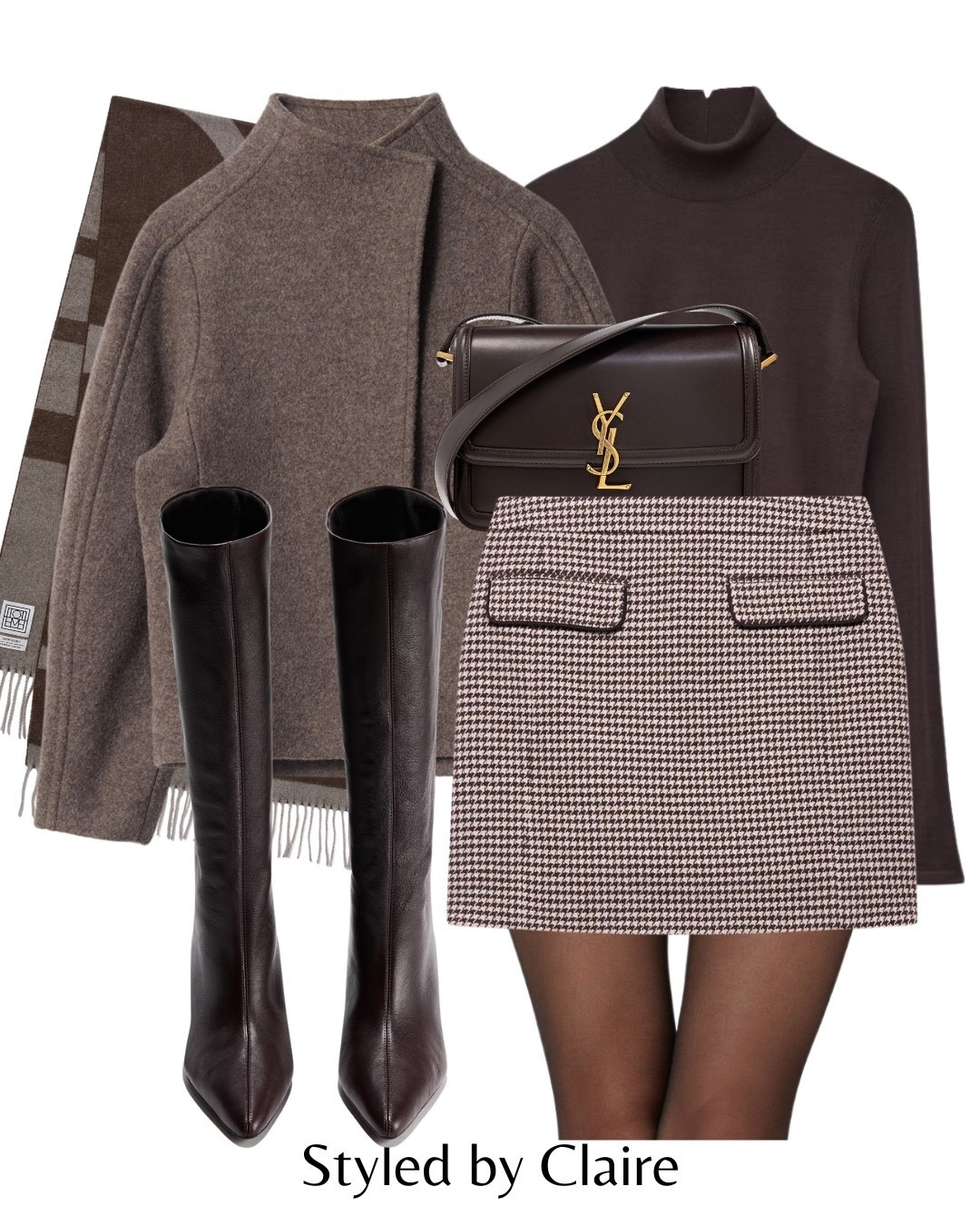 A DREAMY wool jacket🐻
Tags: asymmetric coat taupe brown other stories H&M checked gingham mini skirt mint velvet turtleneck knit top long sleeve knee high boots fashion autumn winter inspo outfit ideas city break Parisian style date night ysl 

#LTKstyletip #LTKshoes #LTKwinter