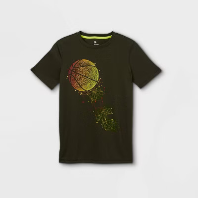 Boys' Short Sleeve Basketball Graphic T-Shirt - All in Motion™ | Target