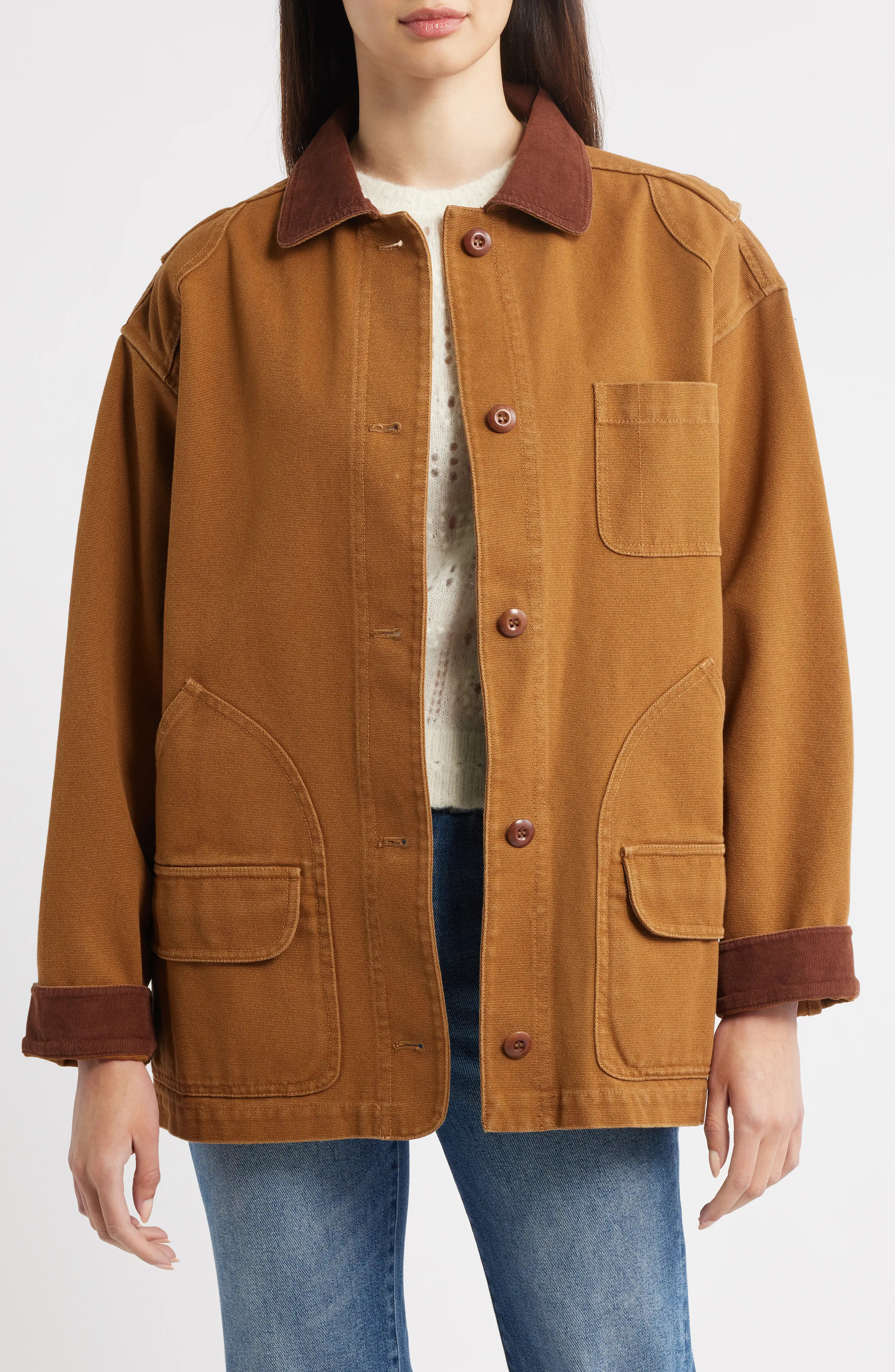 DÔEN Pascual Barn Jacket in Willow Bark at Nordstrom, Size Medium | Nordstrom