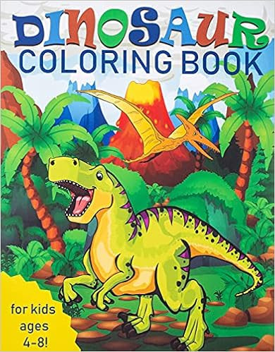 Dinosaur Coloring Book for Kids: Great Gift for Boys & Girls, Ages 4-8    Paperback – Coloring ... | Amazon (US)