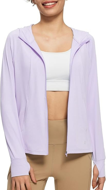 BALEAF Sun-Dur Women's SPF Shirts Permanent UPF 50+ Crop Jacket Long Sleeve Sun Protection Clothi... | Amazon (US)