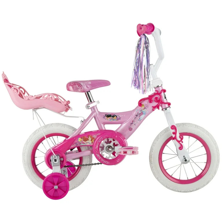 Huffy 12" Disney Princess Kids' Bike, Fits Riders 37" - 42", Pink, Youth, Girl's | Walmart (US)