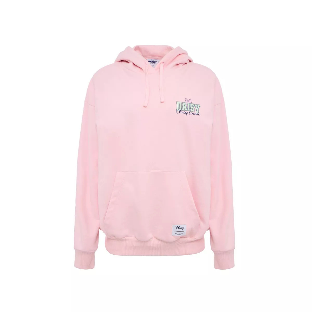 Women Daisy Duck Run Club Hooded Sweatshirt - Light Pink M | Target