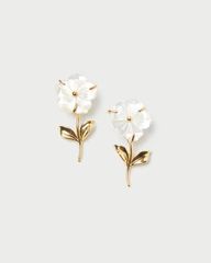 Mai Gold/Pearl Flower Earrings | Loeffler Randall