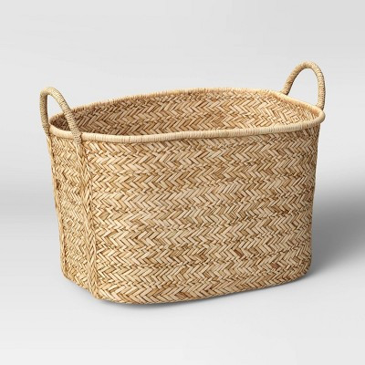 Braided Straw Basket Natural - Threshold™ | Target