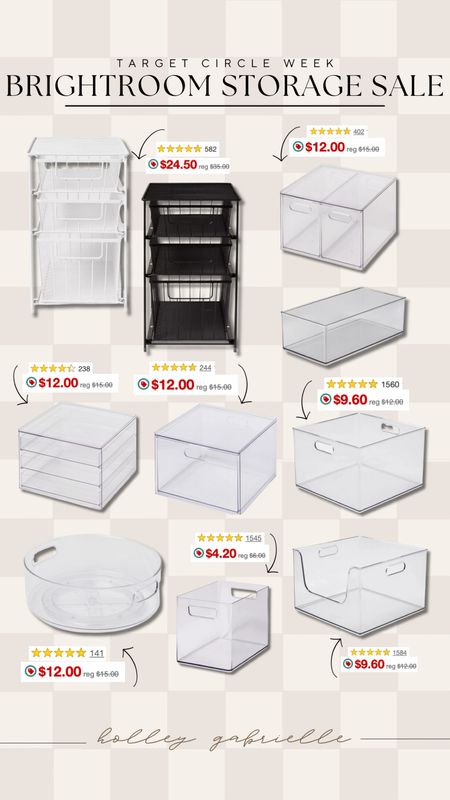 Circle week sale — LOVE my Brightroom storage!!! I have all of these somewhere in my house & plan to grab more for the new house! MAJOR sale right now✨🤎

Target circle week / sale / home organization / storage / Holley Gabrielle  

#LTKfindsunder50 #LTKsalealert #LTKhome