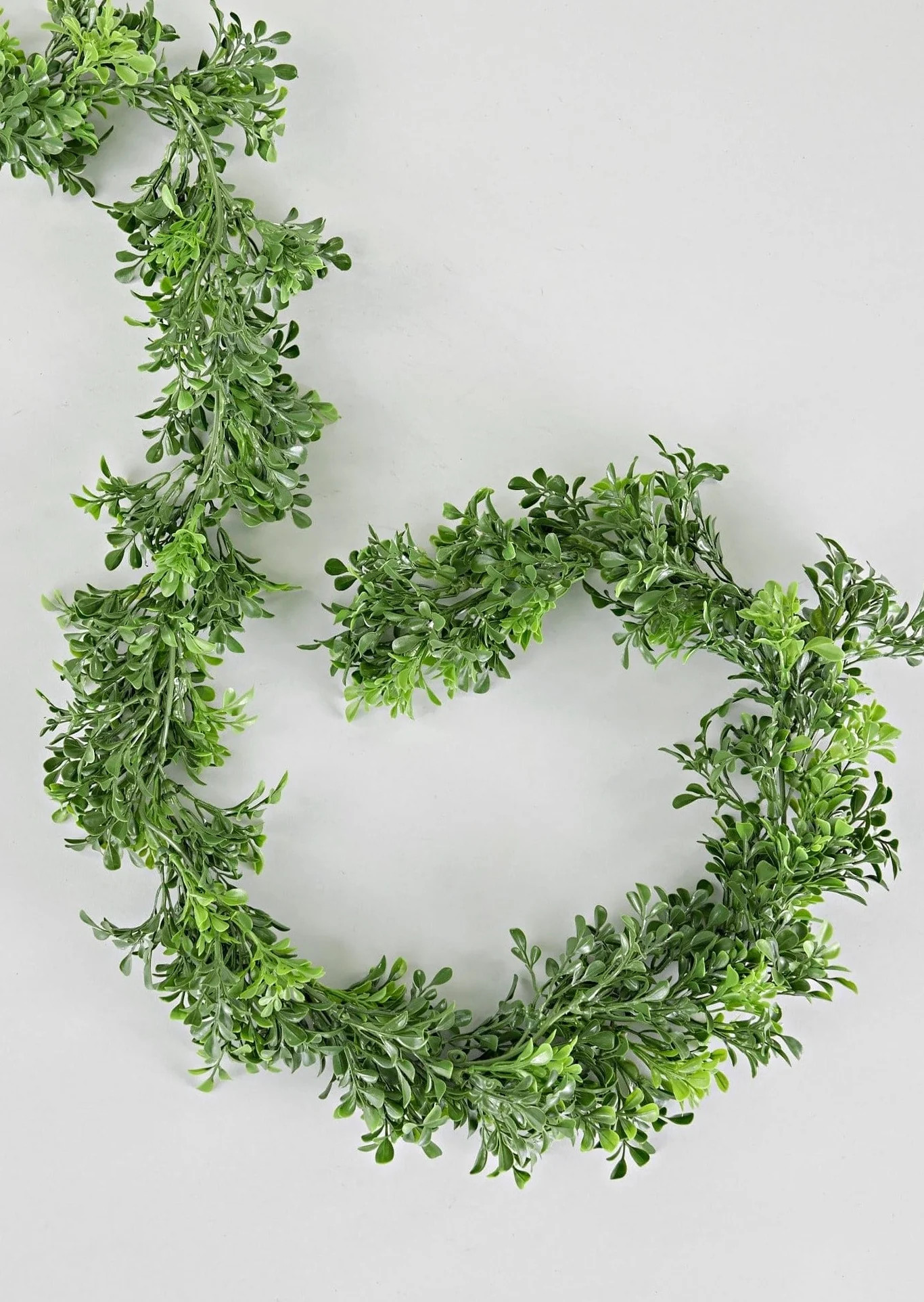 UV Treated Faux English Boxwood Outdoor Garland - 72" | Afloral