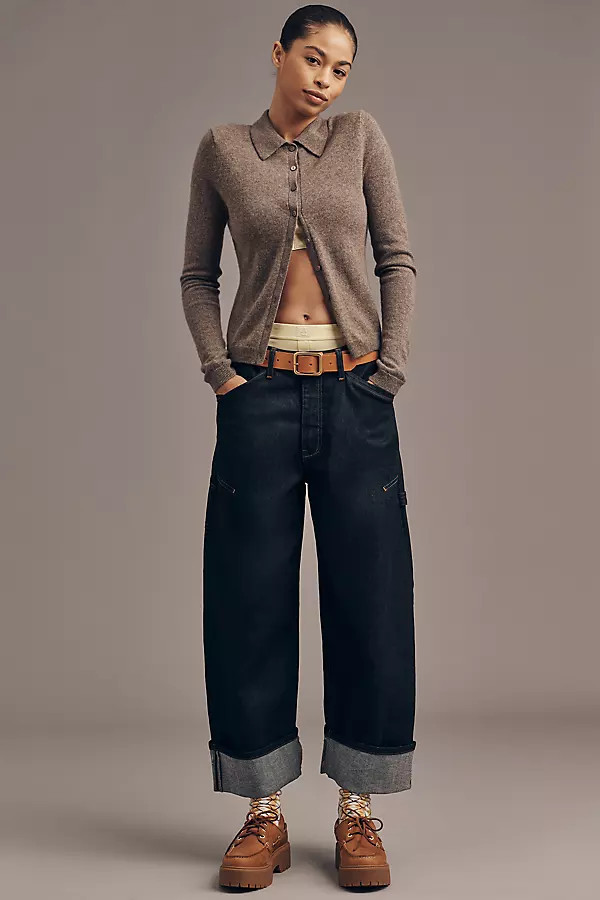 The Kayden Japanese Barrel Carpenter Jeans by Pilcro | Anthropologie (US)