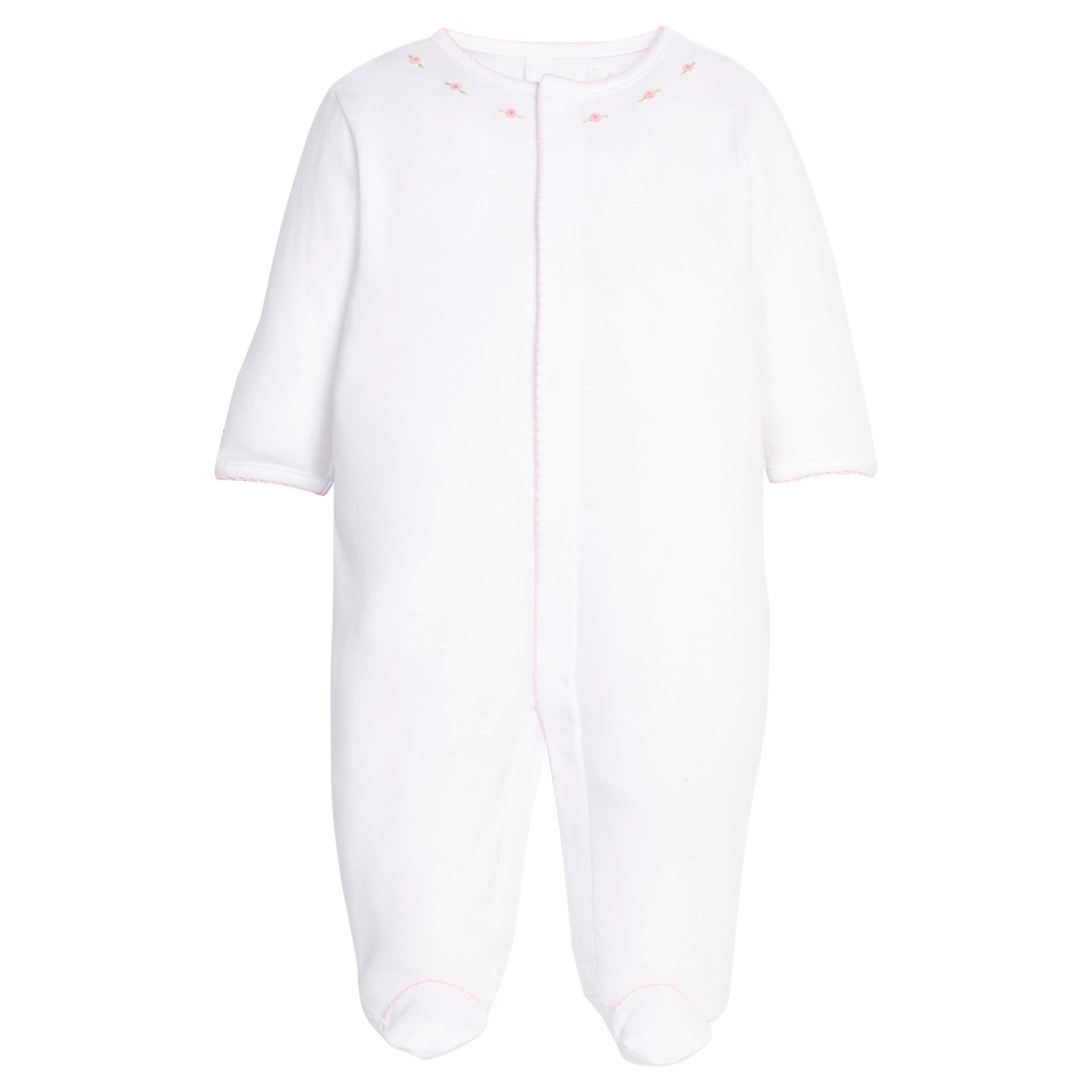 Primrose Embroidered Footie | Little English Baby Girl | Little English