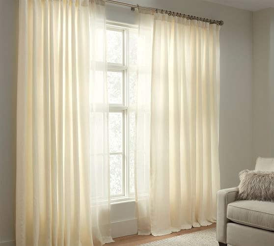 Belgian Flax Linen Curtain | Pottery Barn (US)