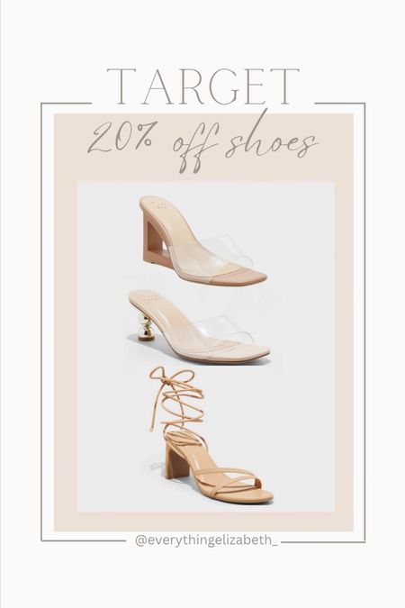 Target shoes are 20% off! 🚨 $32 and under heels! I love these heels and wedges for summer! The perfect neutral shoes to dress up or down!

#LTKfindsunder50 #LTKSeasonal #LTKsalealert