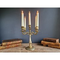 French Candelabra Centerpiece. Ornate Brass Candleholder. Old Candelabra. Dining Room Decor. Country House Interior | Etsy (US)