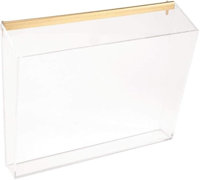 russell+hazel Acrylic Wall Inbox, 12.375” W x 3” L x 10” H, 51176 Clear | Amazon (US)