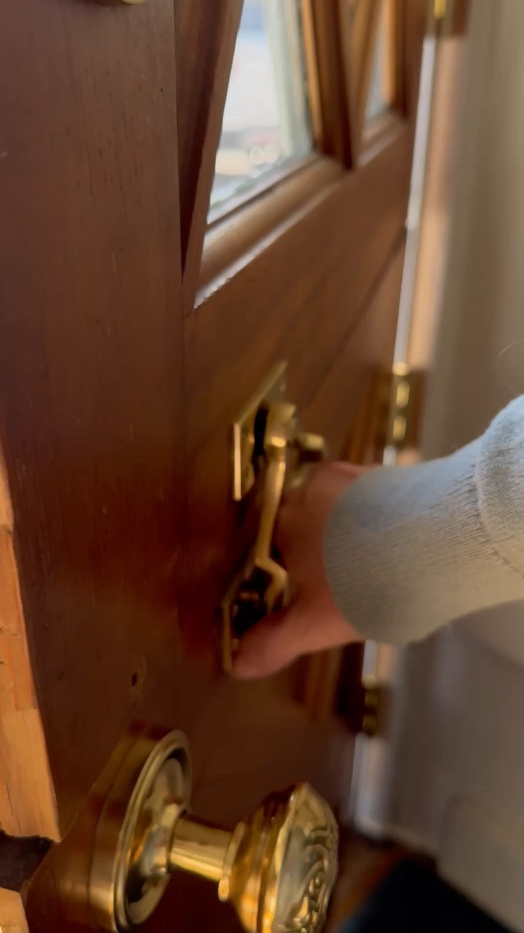 All the hardware from our Dutch door - it feels so solid and timeless! I would t change a thing 

#LTKHome