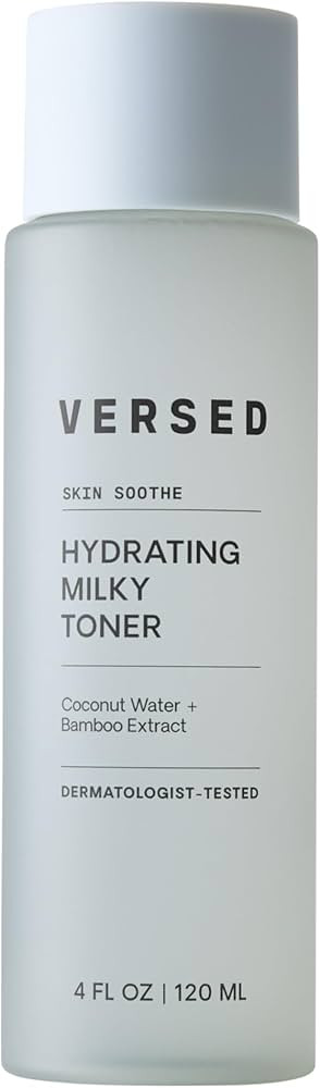 Versed Skin Soothe Hydrating Milky Toner for Face - Nourishing Coconut Water with Algae & Bamboo ... | Amazon (US)