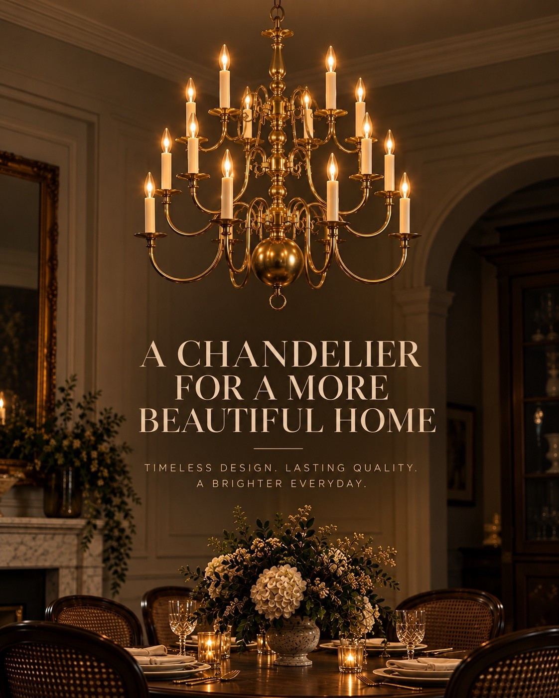 The kind of lighting that makes the entire room feel more expensive. ✨

A classic brass chandelier brings that collected, old-world character newer homes are so often missing—warm light, sculptural detail, and a presence that instantly makes the dining room feel finished.

Because sometimes one beautiful piece is all it takes to change the whole room. 🤎

#AmazonFinds #AmazonHome #Chandelier #BrassChandelier #LightingDesign #DiningRoomDecor #ClassicInteriors #TraditionalInteriors #OldWorldStyle #TimelessDesign #DesignerLook #AffordableLuxury #ElevatedLiving #BeautifulHome #CallsignDesign