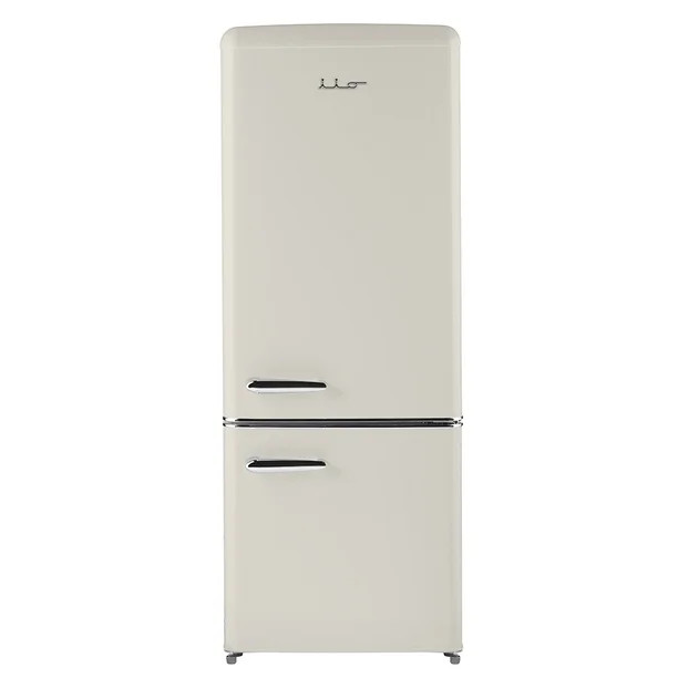 iio 7 cu. ft. Retro Refrigerator with Bottom Freezer in Cream - Walmart.com | Walmart (US)