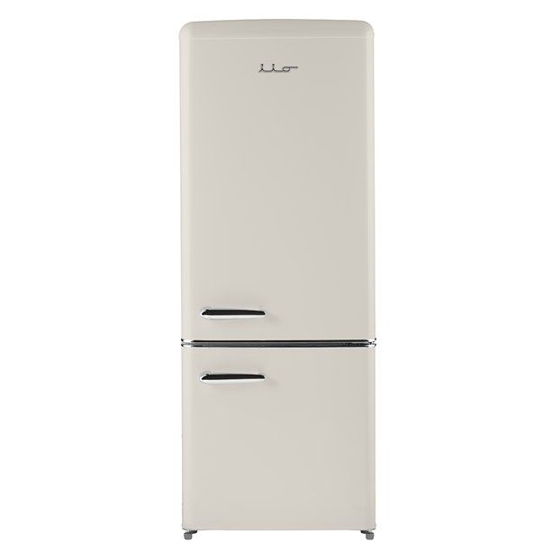 iio 7 cu. ft. Retro Refrigerator with Bottom Freezer in Cream - Walmart.com | Walmart (US)