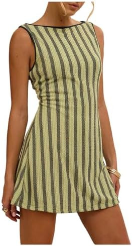 GORGLITTER Women's Crochet Vacation Summer Mini Dress Sundresses Boho Beach Hawaiian Party Club G... | Amazon (US)