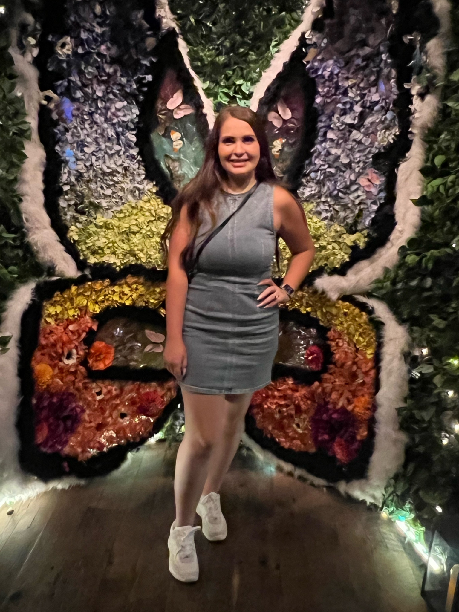 Denim Dress with Sneakers 

#LTKMidsize #LTKStyleTip #LTKTravel