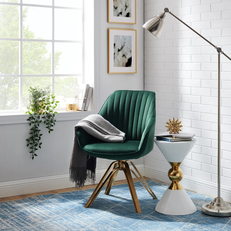Brilliana Velvet Swivel Accent Chair | Wayfair North America
