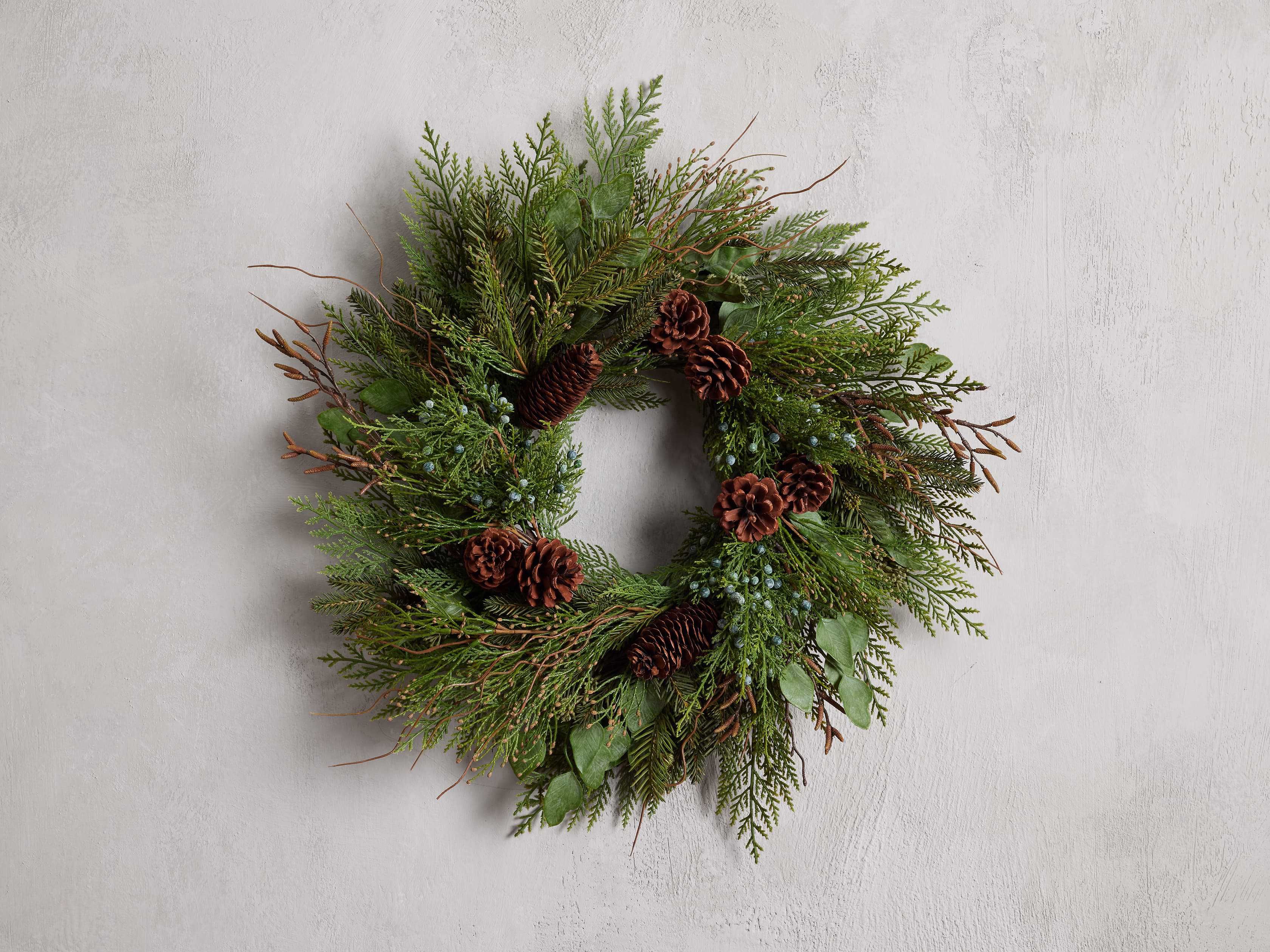 Cedar Pine Wreath | Arhaus