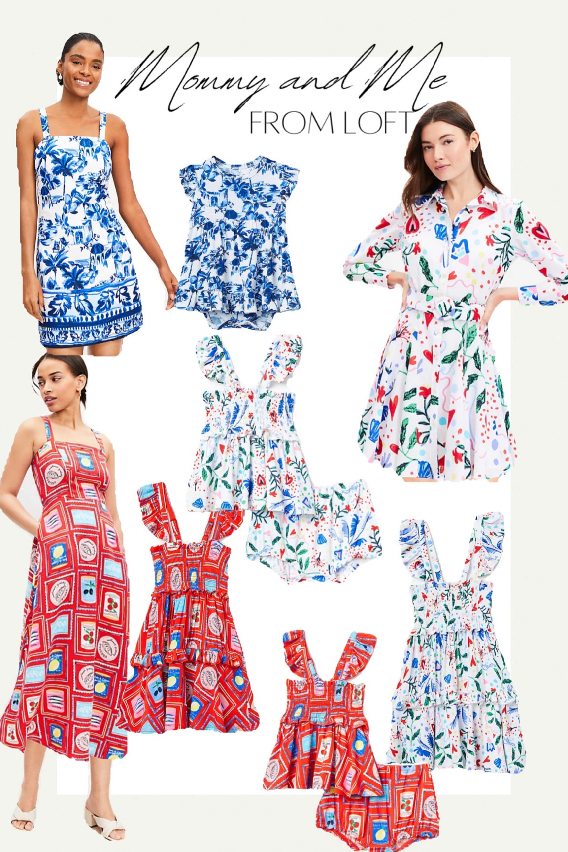 Mommy and me , matching set , kids clothing , toddler outfit , baby outfit , toddler girl , mommy daughter matching , matching mom and daughter , loft new arrivals , spring dress , spring outfit , sale alert 

#ltksalealert 

#LTKfamily #LTKkids #LTKbaby