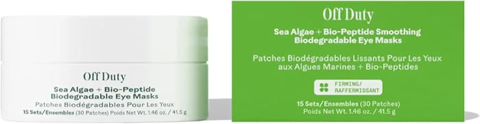 Three Ships - OffDuty Sea Algae + Bio-Peptide Smoothing Biodegradable Eye Masks | Firm, Smooth, R... | Amazon (US)