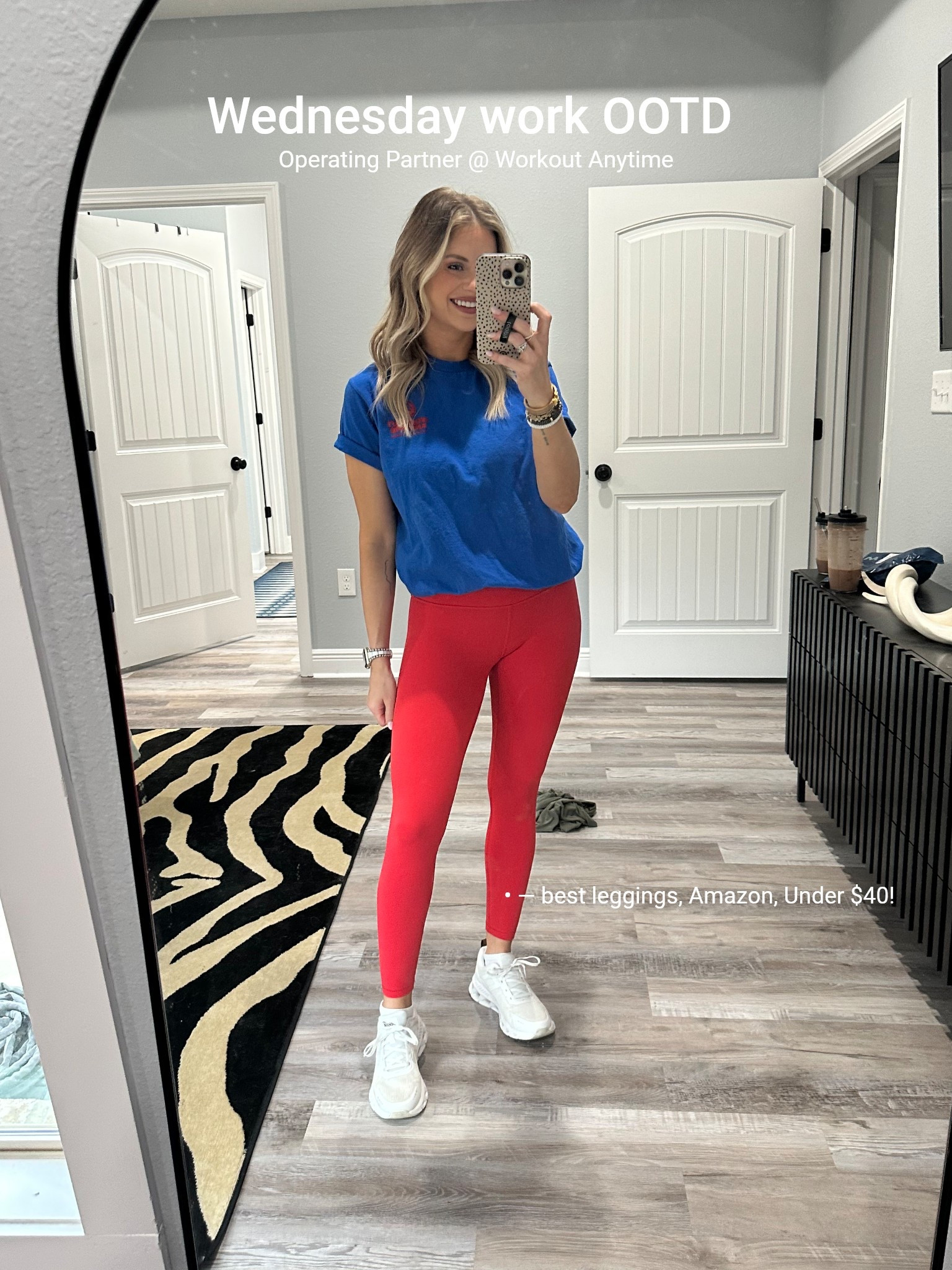 Athletic clothes for work today —XS leggings, sized up 1/2 size in sneakers

#LTKFindsUnder50 #LTKActive #LTKShoeCrush