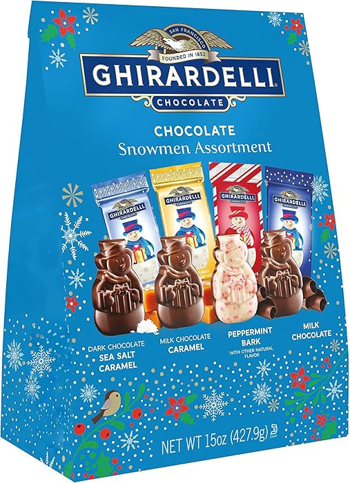 GHIRARDELLI Holiday Chocolate Snowmen Assortment, 15 Oz Bag | Amazon (US)