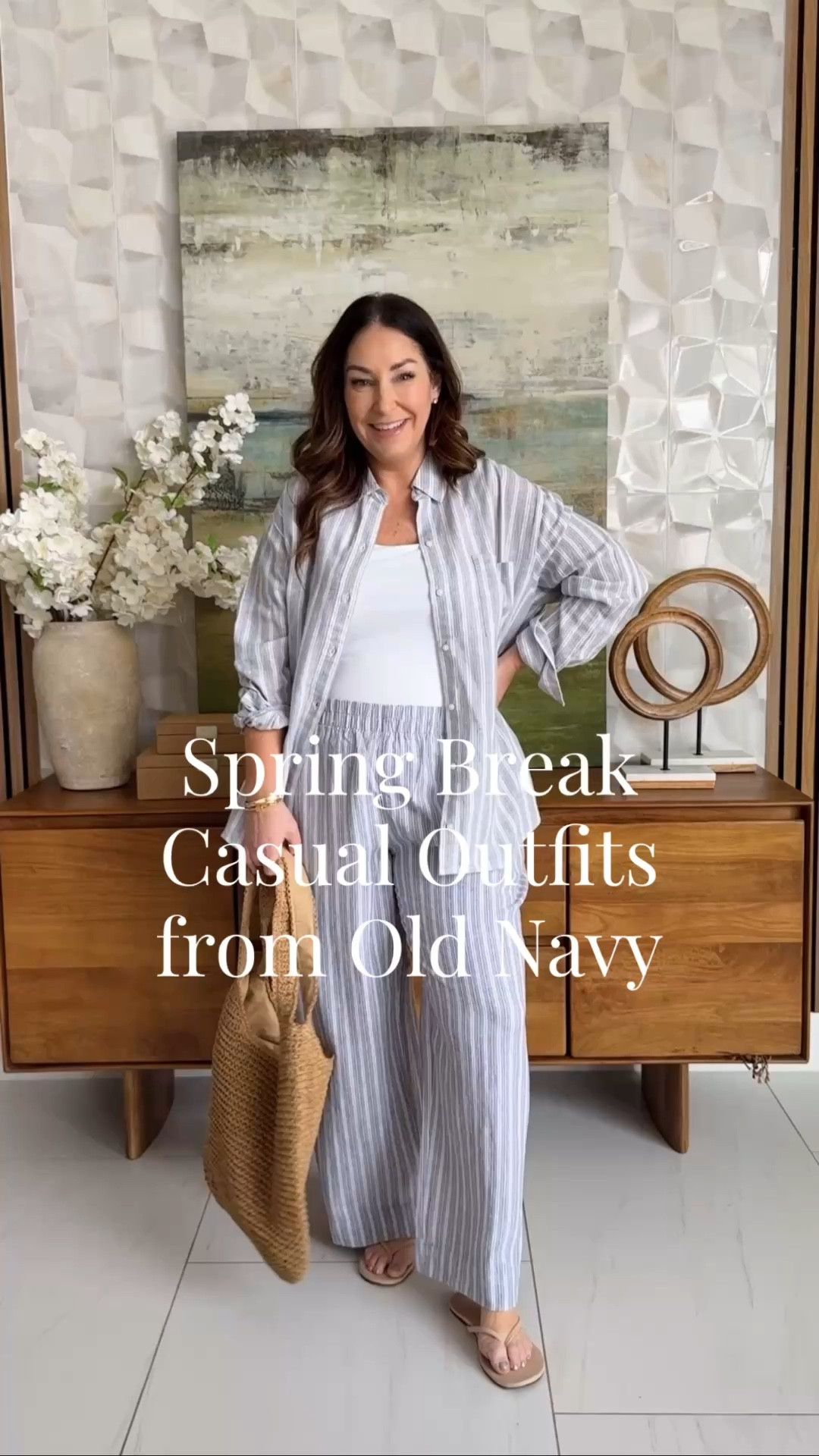 Spring Break Casual Outfits from Old Navy | Wearing Shirt tts, L // Tank, L // Pants tts, L 

 

#LTKSeasonal #LTKOver40 #LTKMidsize
