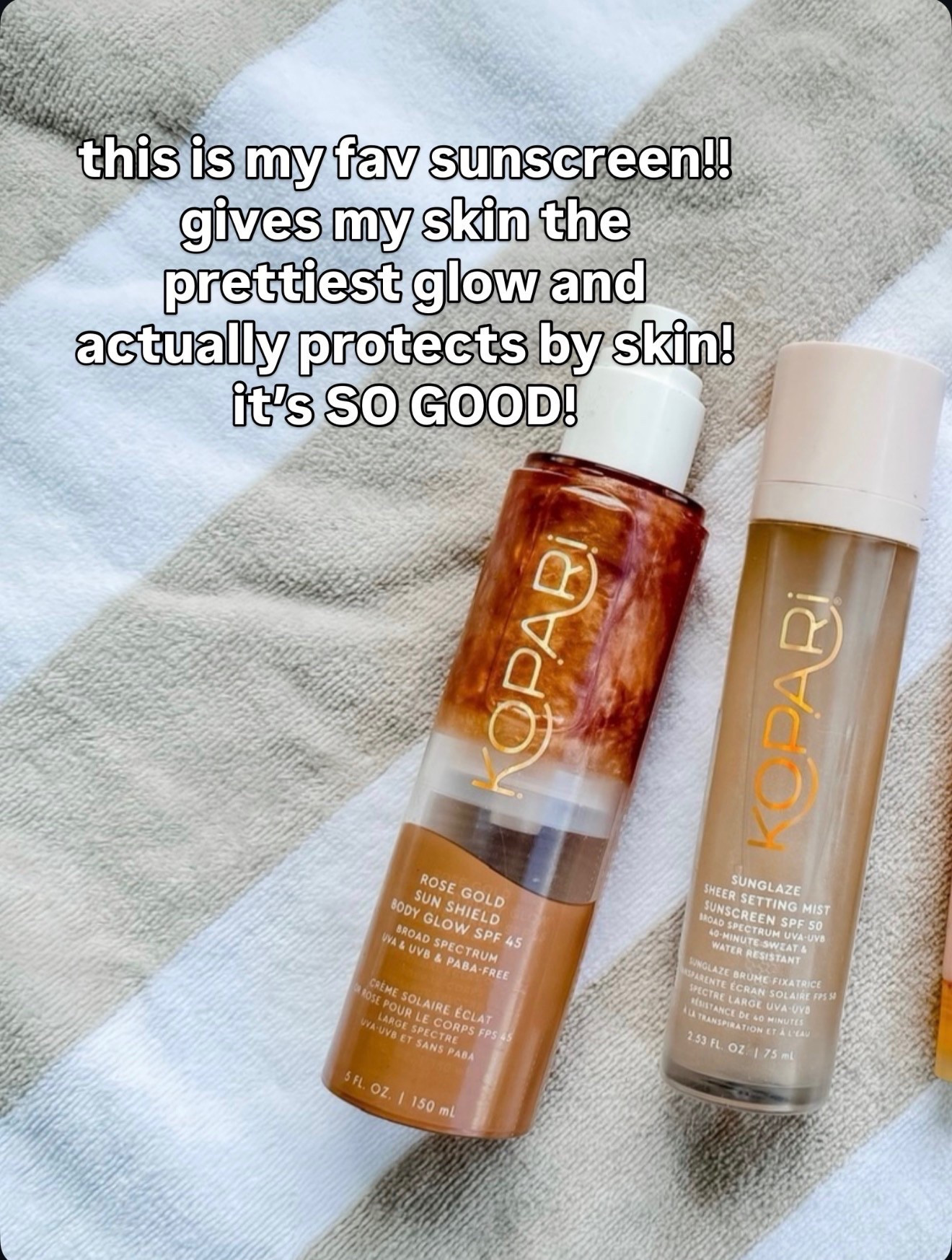 My favorite sunscreen! ☀️🌊👙⛱️

#LTKdayinmylife #LTKgrwm #LTKBeauty