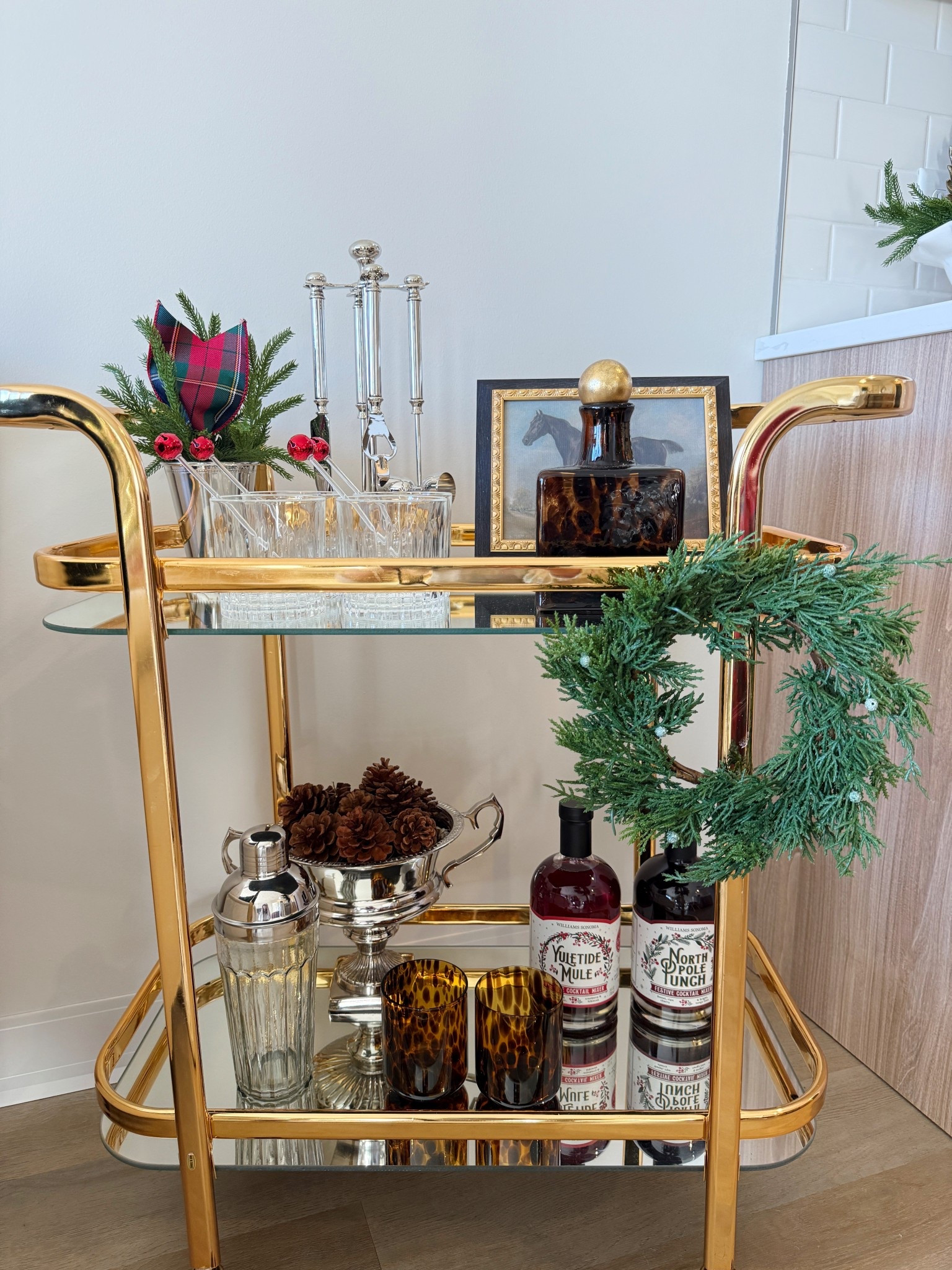 My holiday bar cart! 🍸🎄✨



#LTKHoliday #LTKSeasonal #LTKGiftGuide