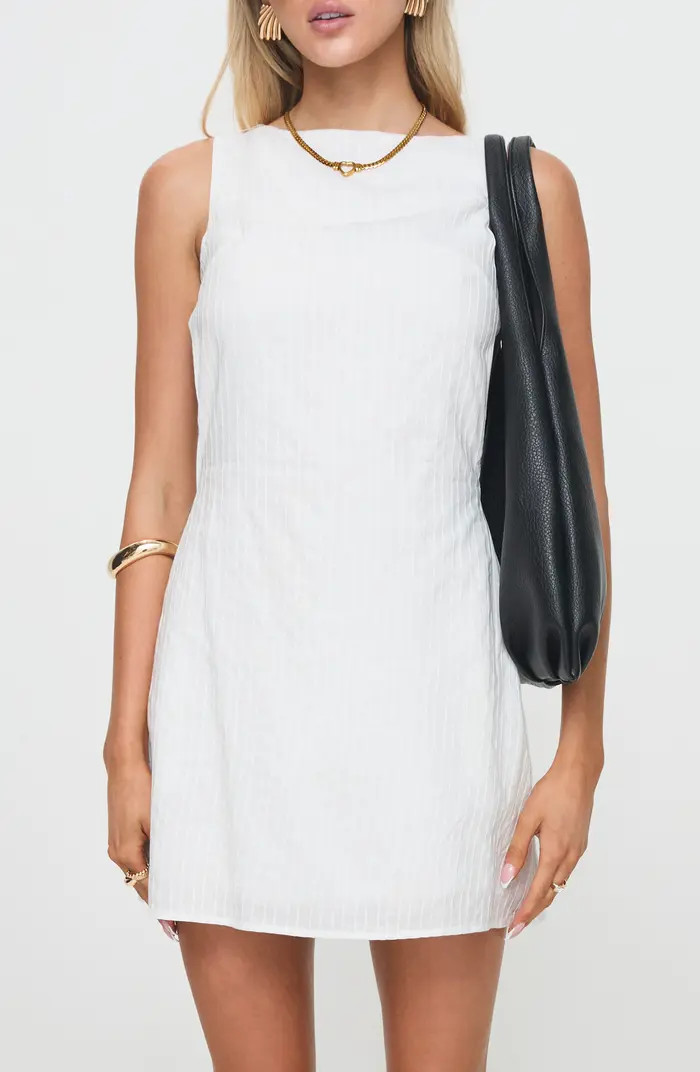 Swoon Open Back Cotton Minidress | Nordstrom