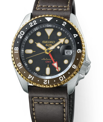 Seiko 5 Sports SKX GMT Automatic Black Dial Red GMT hand Men's Watch SSK036K1 | eBay US