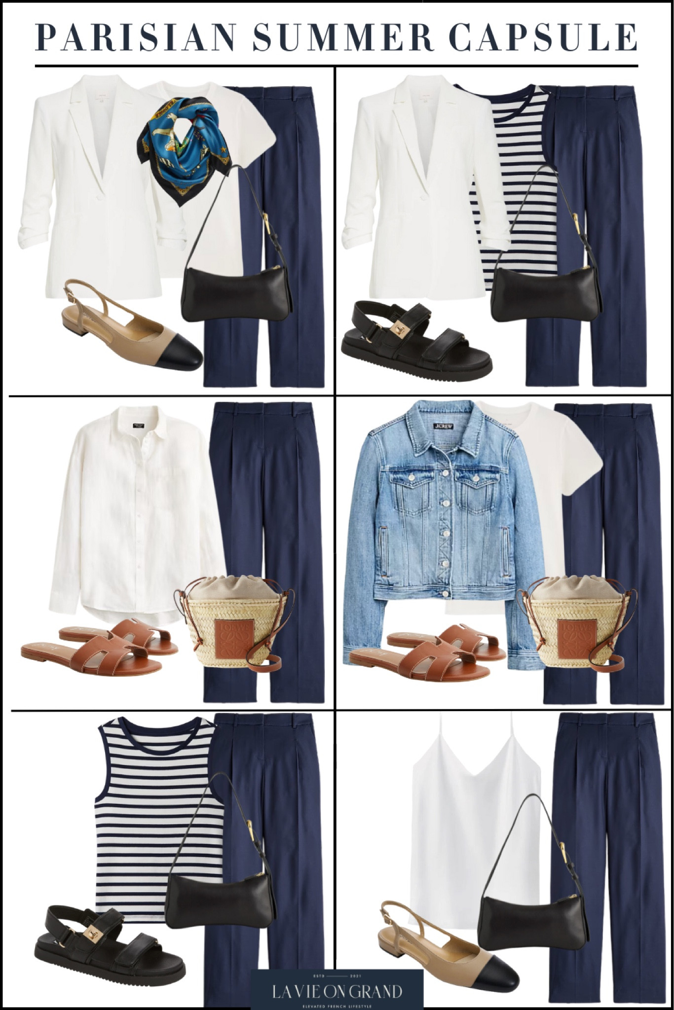 Spring Capsule
French Inspired 
Capsule Wardrobe 

#LTKOver40 #LTKStyleTip #LTKSeasonal