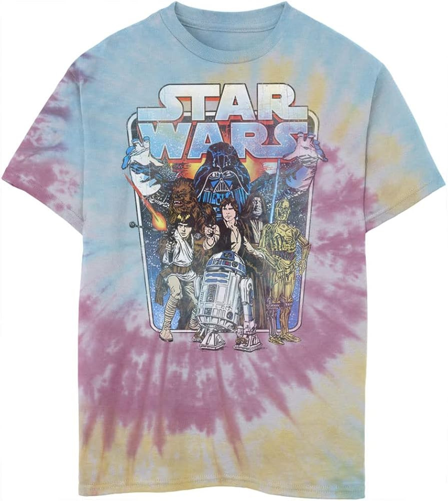 STAR WARS Kids' Classic Battle Boys Short Sleeve Tee Shirt | Amazon (US)